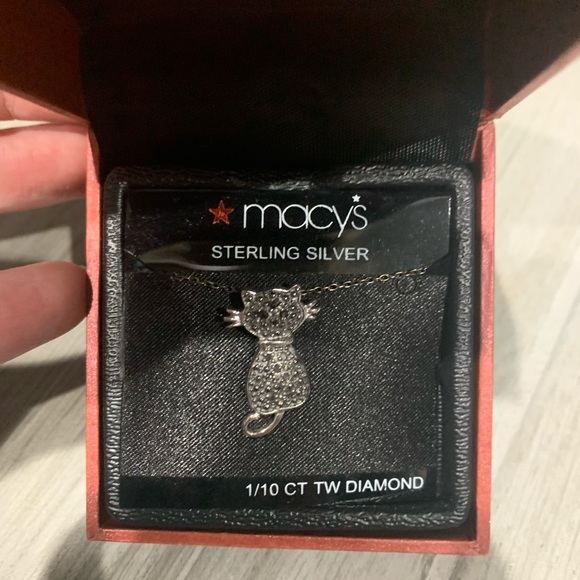 NWT Cat Gemstone Diamond Necklace - Picture 2 of 5